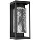 Outdoor Maison LED 18 inch Textured Black Outdoor Sconce in Clear Hammered